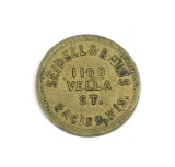 Vintage Seidell & Ralus Coin/Token. Good For $0.10 in Trade. 1100 Vella St