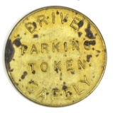 Vintage Drive Safely Parking Token. Good For Parking Only. 1