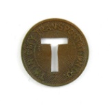 Vintage Twin City Transportation Co. Token. Good For One Fare Marinette, Wi