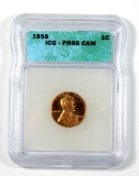 1958 Wheat Leaf Cent Cerified ICG PR66 CAM