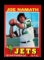 1971 Topps Football Card #250 Hall of Famer Joe Namath New York Jets . NM C