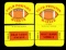 (2) 1971 Topps Game Cards Field Position Markers