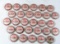 (29) 1960s Coca Cola Football Bottle Caps. Players Include: Willie Davis, R