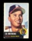 1953 Topps Baseball Card #37 Hall of Famer Ed Mathews Milwaukee Braves. EX