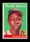 1958 Topps Baseball Card #30 Hall of Famer Hank Aaron Milwaukee Braves NM C