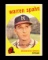 1959 Topps Baseball Card #40 Hall of Famer Warren Spahn Milwaukee Braves. B