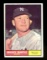 1961 Topps Baseball Card #300 Hall of Famer Mickey Mantle New York Yankees.