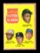 1962 Topps Baseball Card #52 NL Batting Leaders Clemente, Pinson, Boyer, Mo