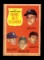 1962 Topps Baseball Card #53 AL Home Run Leaders Mantle, Maris, Killebrew,