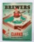 1943 Milwaukee Brewers Then From American Association League. Official Scor