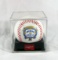 Signed Baseball Commemorating the First Milwaukee Brewers Game in History o