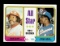 1974 Topps Baseball Card #332 All Star First Basemen Dick Alan & Hank Aaron