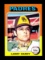 1975 Topps Baseball Card Error Blank Back Larry Hardy San Diego Padres NM/M