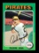 1975 Topps Baseball Card Error Blank Back Richie Zisk Pittsburgh Pirates NM