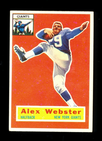 1956 Topps ROOKIE Football Card #5 Rookie Alexander Webster New York Giants