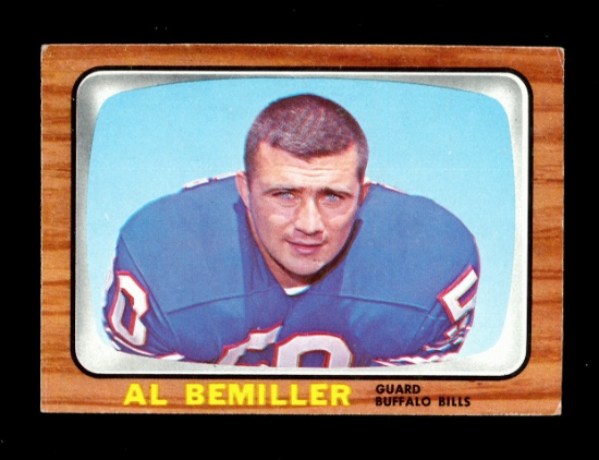 1966 Topps Football Card #19 Al Bemiller Buffalo Bills. EX/MT Condition.