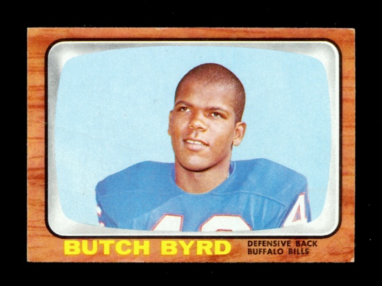 1966 Topps Football Card #20 Butch Byrd Bufflo Bills. Creased EX Condition.