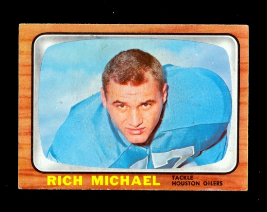 1966 Topps Football Card #59 Rich Michael Houston Oilers. EX/MT Condition.