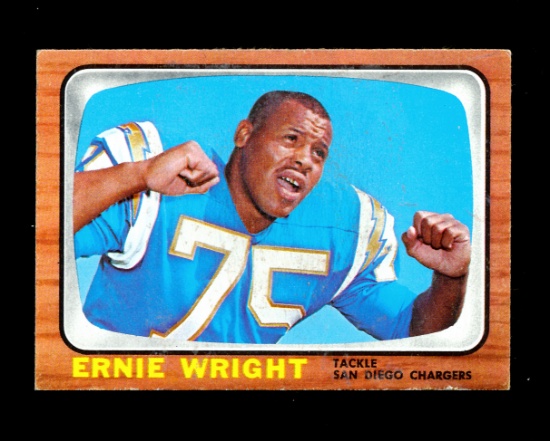 1966 Topps Football Card #131 Ernie Wright San Diego Chargers. EX/MT Condit