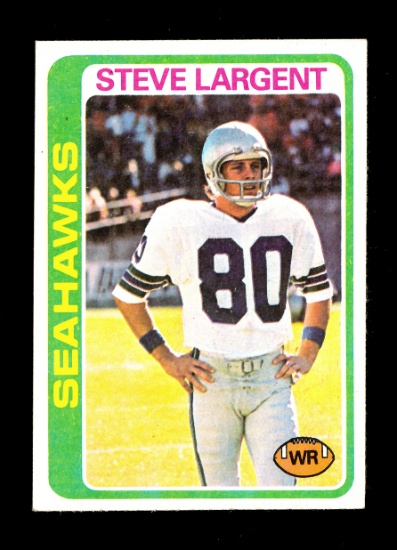 1978 Topps Football Card #443 Hall of Famer Steve Largent Seattle Seahawks.