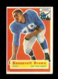 1956 Topps ROOKIE Football Card #41 Rookie Hall of Famer Roosevelt Brown Ne