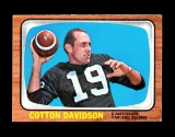 1966 Topps Football Card #109 Cotton Davidson Oakland Raiders. EX/MT Condit