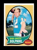 1970 Topps Football Card #10 Hall of Famer Bob Griese Miami Dolphins. NM Co