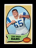 1970 Topps ROOKIE Football Card #151 Rookie Hall of Famer Tom Mack Los Ange