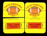 (2) 1971 Topps Game Cards Field Position Markers