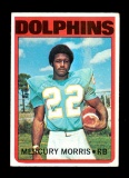 1972 Topps Football Card #331 Mercury Morris Miami Dolphins. NM Condition
