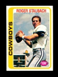 1978 Topps Football Card #290 Hall of Famer Roger Staubach Dallas Cowboys.