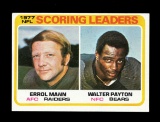 1978 Topps Football Card #334 Scoring Leaders Mann-Payton. NM+ Condition