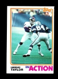 1982 Topps ROOKIE Football Card #435 In Action Rookie Hall of Famer Lawrenc