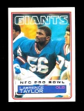 1983 Topps Football Card #133 Hall of Famer Lawrence Taylor New York Giants