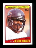 1988 Topps Football Card #5 Record Breaker Hall of Famer Walter Payton Chic