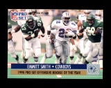 1991 Pro Set Football Card #1 Rookie of the Year Hall of Famer Emmit Smith