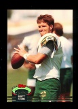 1992 Topps Stadium Club Football Card #683 Hall of Famer Brett Favre Green