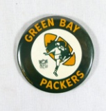 1960s Pin Back Button Green Bay Packers.    3-1/2