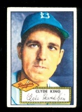 1952 Topps Baseball Card #205 Clyde King Brooklyn Dodgers. EX/MT Condition