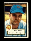 1952 Topps Baseball Card #244 Vic Wertz Detroit Tigers. EX/MT Condition