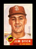 1953 Topps Baseball Card #177 Jim Dyck St Louis Browns. EX/MT Condition