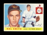 1955 Topps Baseball Card #8 Hal Smith Baltimore Orioles EX/MT Condition