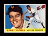 1955 Topps Baseball Card #17 Bobby Hofman New York Giants EX/MT Condition