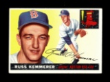 1955 Topps Baseball Card #18 Russ Kemmerer Boston Red Sox EX to EX/MT Condi