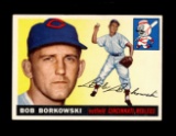 1955 Topps Baseball Card #74 Bob Borkowski Cincinnati Redlegs NM Condition