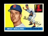 1955 Topps Baseball Card #91 Milt Bolling Boston Red Sox  NM Condition