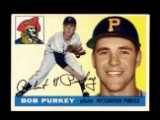 1955 Topps Baseball Card #118 Bob Purkey Pittsburgh Pirates NM Condition