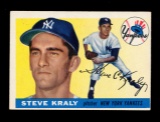 1955 Topps Baseball Card #139 Steve Kraly New York Yankees NM Condition