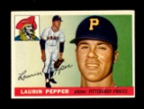 1955 Topps Baseball Card #147 Laurin Pepper Pittsburgh Pirates EX/MT+ Condi
