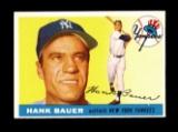 1955 Topps Baseball Card #166 Hank Bauer New York Yankees NM Condition